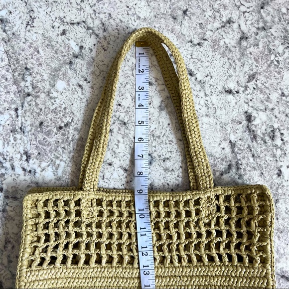 Crochet upcycled straw bag - Picture 6 of 7